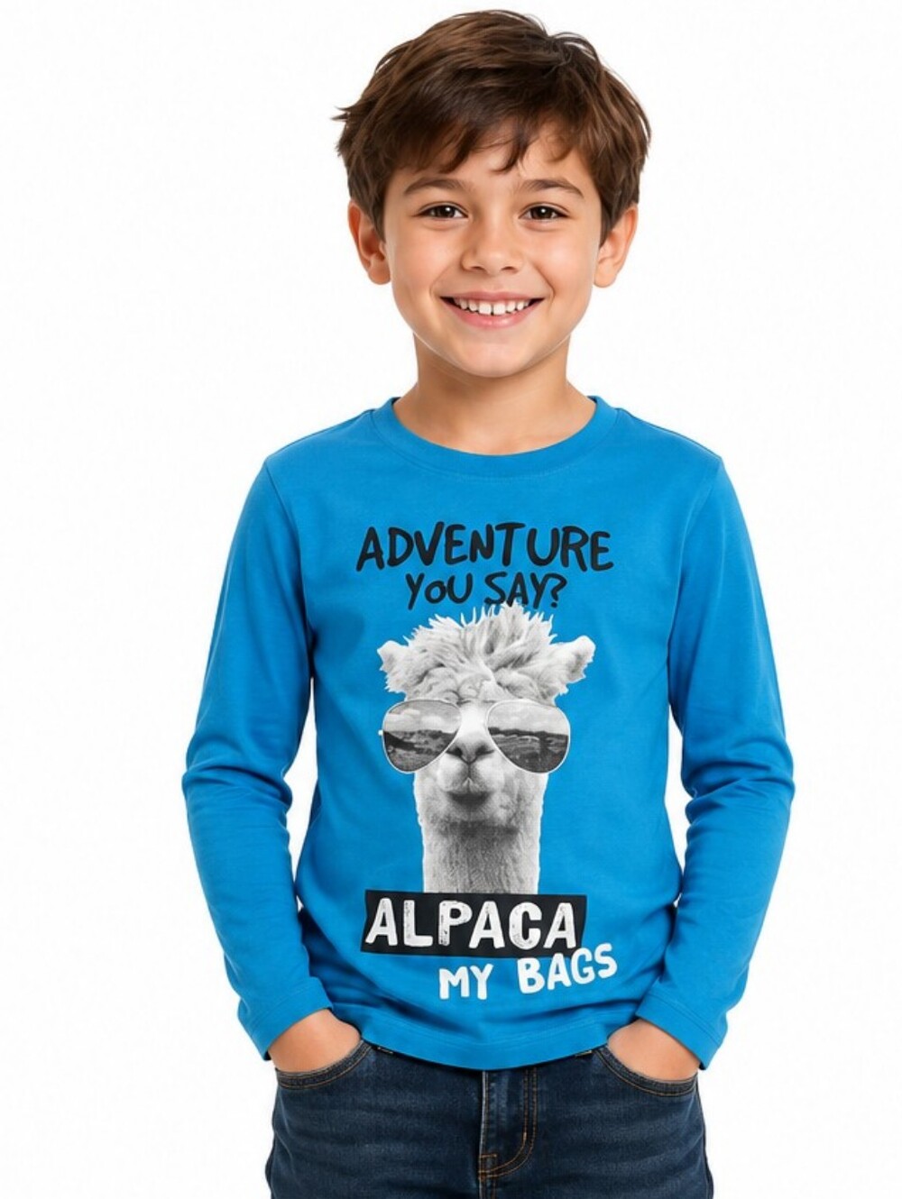 George  Novelty Shirt "Alpaca My Bags" M NWT
